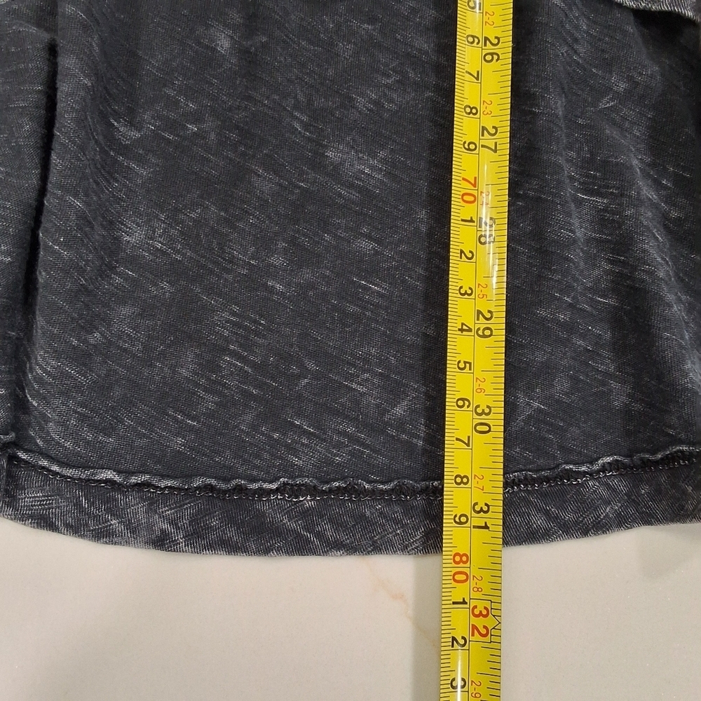 Jess & Jane~Mineral Wash~Boho Lightweight~Knit Drape Front~Flower Print~Size MED - Picture 5 of 7